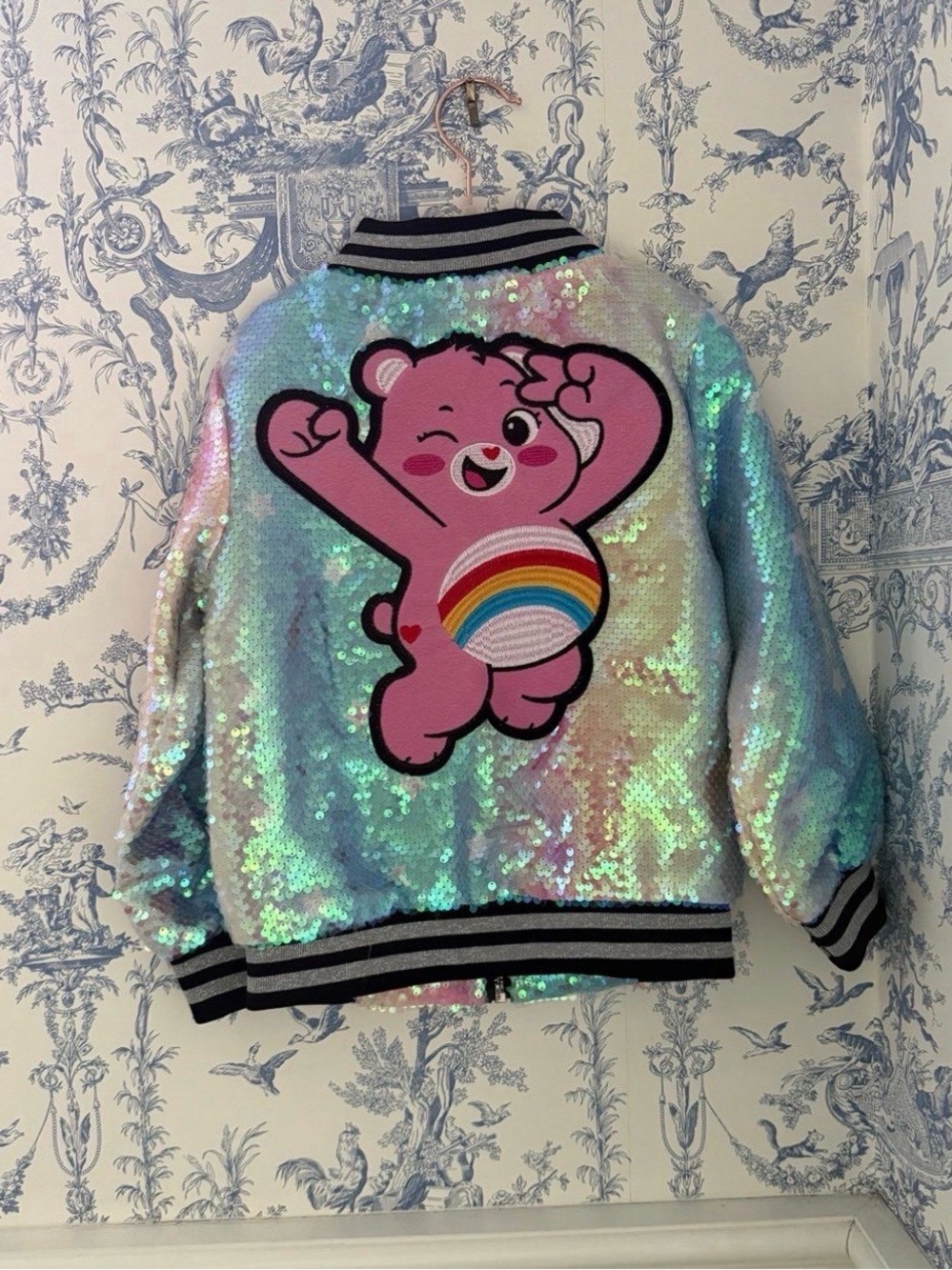 Lola + the boys Care Bear Sequin Jacket NWT Size 2